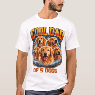 Pet's Simple Modern Cool Custom Dog Name and Photo T-Shirt