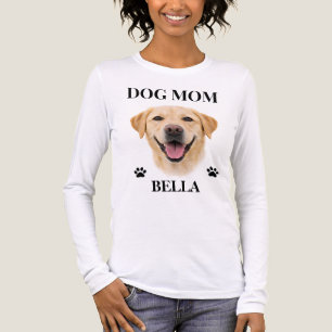 Pet's Simple Modern Cool Custom Dog Name and Photo Tri-Blend Shirt