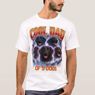 Pet's Simple Modern Cool Custom Dog Number & Photo T-Shirt