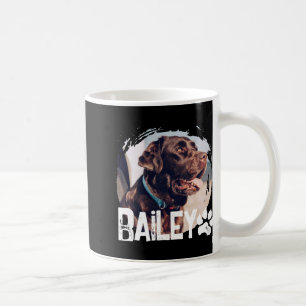 Pets Simple Modern Cool Nge Name And Photo Coffee Mug