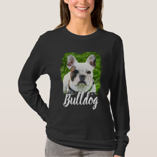 Pet's Simple Modern Cool Typography Name and Photo T-Shirt