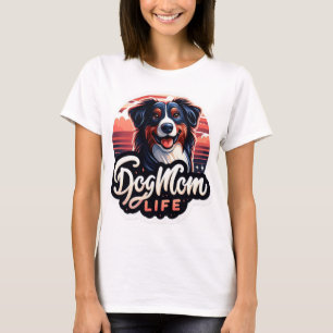 Pet's Simple Modern Cool Typography Name and Photo T-Shirt
