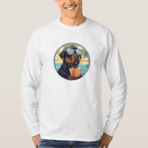 Pet's Simple Modern Cool Typography Name and Photo T-Shirt