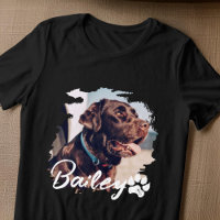 Pet's Simple Modern Cool Typography Name and Photo