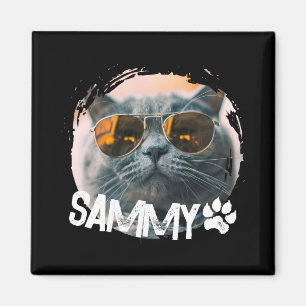 Pets Simple Modern Nge Cool Name And Photo Magnet