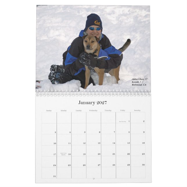 Pets & Their Butches, 2013 Calendar (Jan 2027)