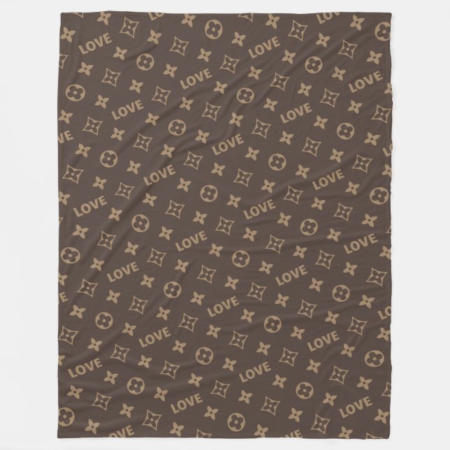 Pettern Louis Vuitton Fleece Blanket (Front)