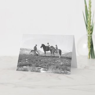 Petting Antelopes. Card