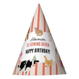 Petting Zoo Party Animals Barnyard Birthday Theme Hat