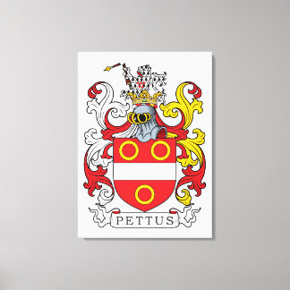 Pettus Family Crest Canvas Print
