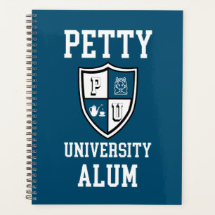 Petty University Alum blue grad alma mater funny Planner