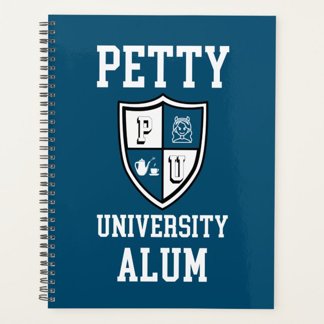Petty University Alum blue grad alma mater funny  Planner (Front)
