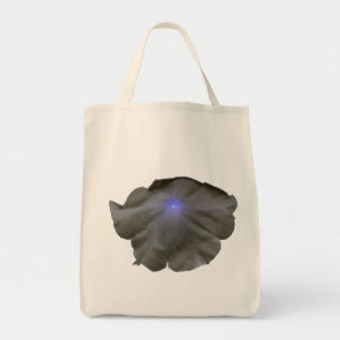 Petunia Black and Blue Grocery Tote Bag