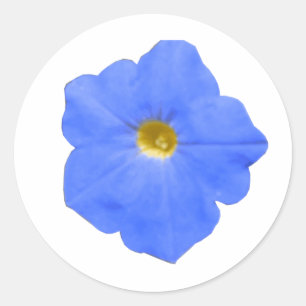 Petunia Blue and Yellow Sticker