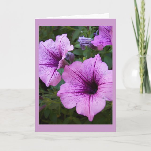 Petunia Card Template (Front)