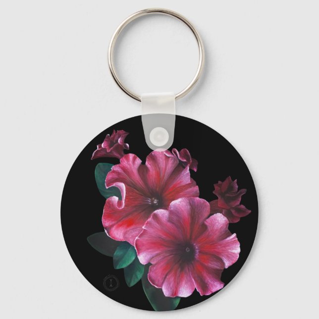 Petunia flower Key Chain (Front)