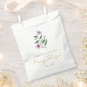 Petunia Simple Seed packet Funeral Favour Bags