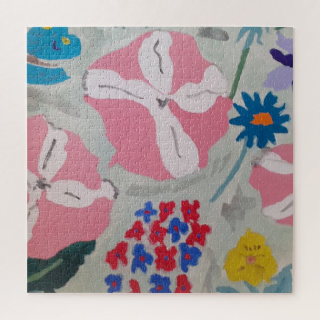 Petunia & Summer Flowers Jigsaw Puzzle (Vertical)