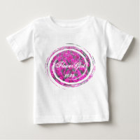 Petunias Flower Girl 2010 Wedding Party T-shirts -