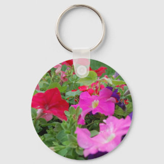 Petunias Key Ring