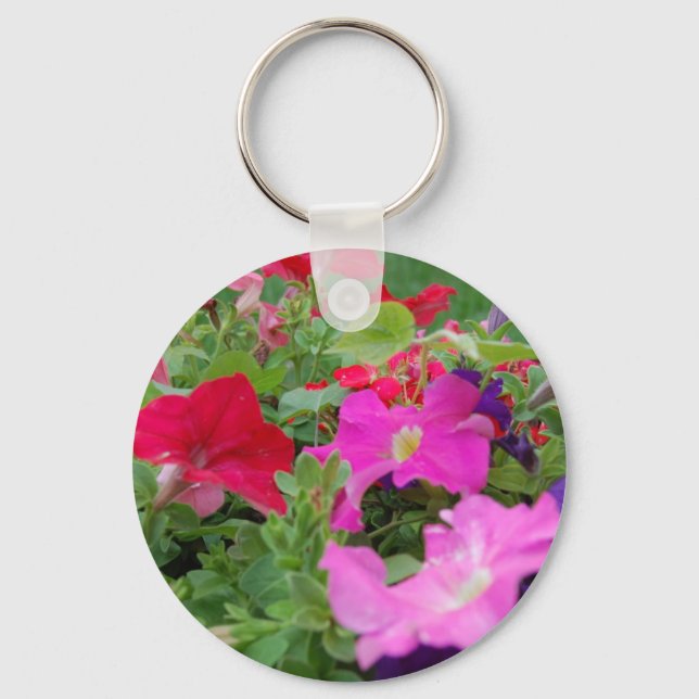 Petunias Key Ring (Front)