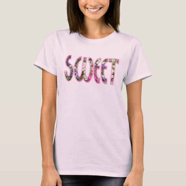 Petunias "Sweet" Basic T-Shirt (Front)