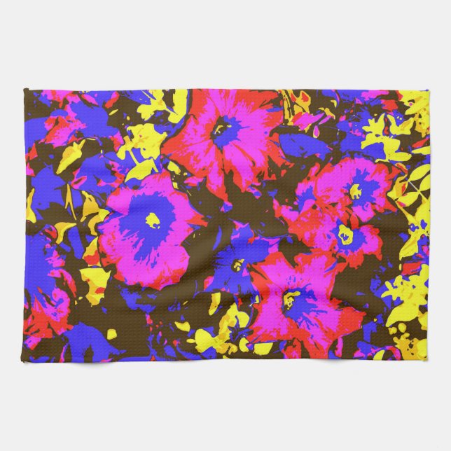 PETUNIAS TEA TOWEL (Horizontal)
