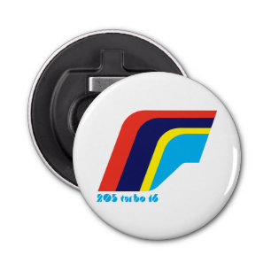 Peugeot 205 Turbo Rally Car Symbol Bottle Opener