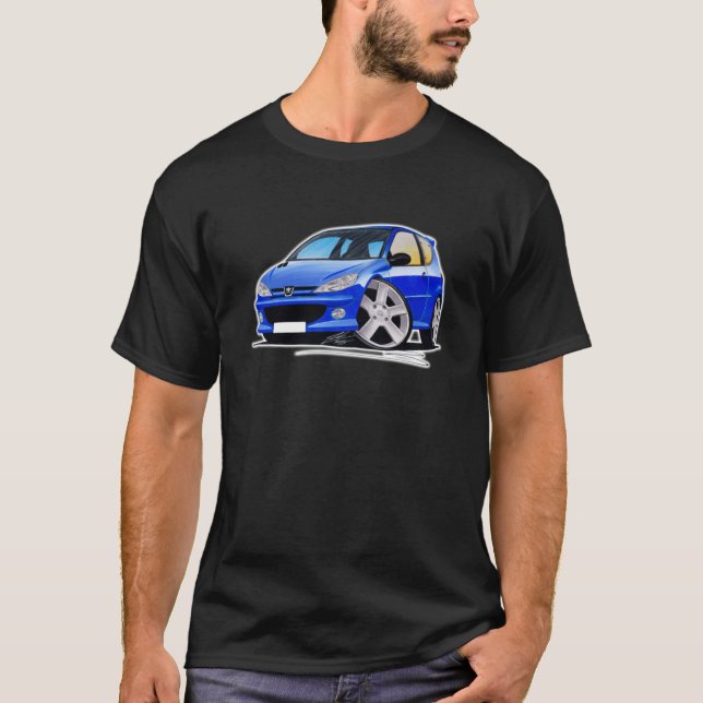 Peugeot 206 GTi Blue Essential T-Shirt (Front)