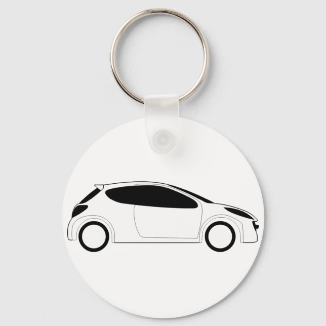 PEUGEOT 207 KEY RING (Front)