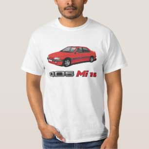 Peugeot 405 +  Mi 16 red badge, red,  DIY T-Shirt