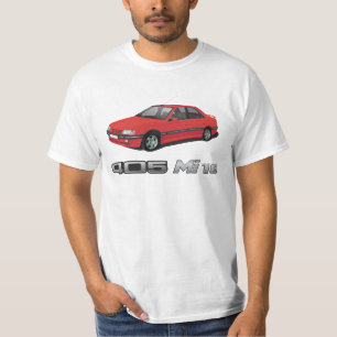 Peugeot 405 with Mi 16 metallic badge, red, DIY T-Shirt