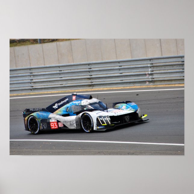 Peugeot 9X8 no93 24 Hours of Le Mans 2023 Poster (Front)