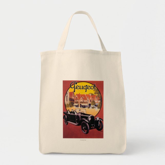 Peugeot Automobile Promotional Poster Tote Bag (Front)