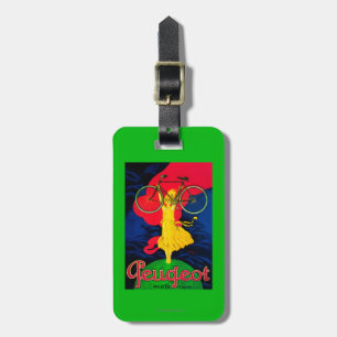 Peugeot Bicycle Vintage PosterEurope Luggage Tag