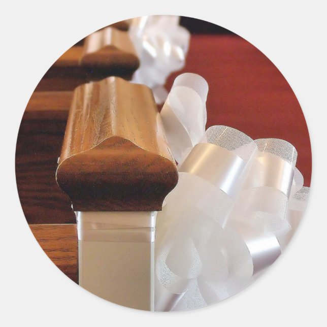 Pew Bows Classic Round Sticker (Front)