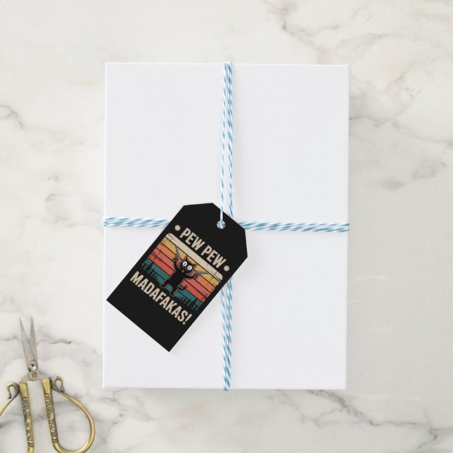 Pew Pew Madafakas Gift Tags (With Twine)