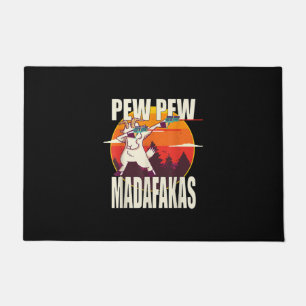 Pew Pew Madafakas Pew Pew Madafakas Goat Doormat