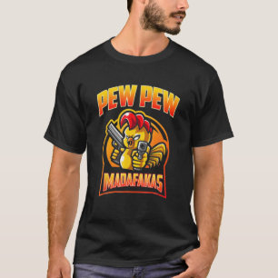 Pew Pew Madafakas Vintage Crazy Gifts Funny Retro T-Shirt