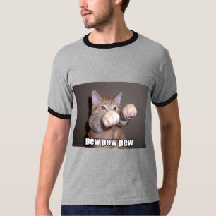 Pew Pew Pew Cat T-Shirt