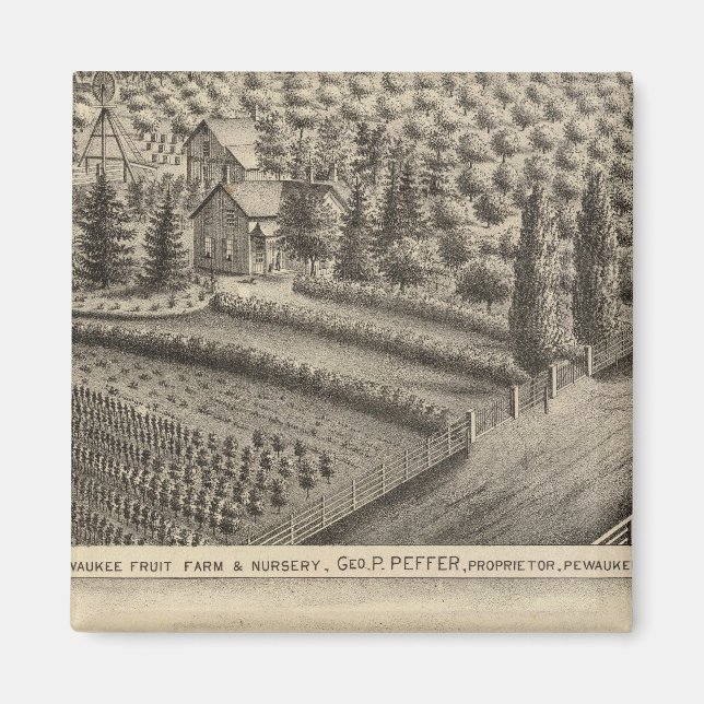 Pewaukee Fruit Farm & Nursery Magnet (Front)