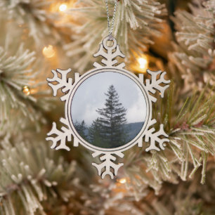 Pewter Christmas Snowflake Tree Ornament