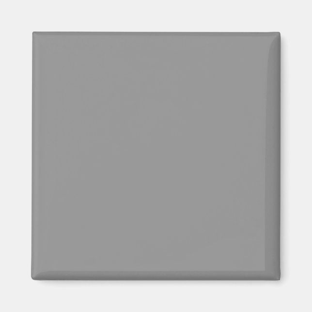 Pewter Grey Solid Colour | Classic Elegant Magnet (Front)