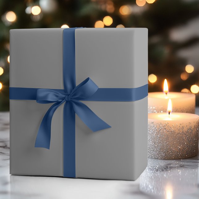 Pewter Grey Solid Colour | Classic | Elegant Wrapping Paper (Creator Uploaded)