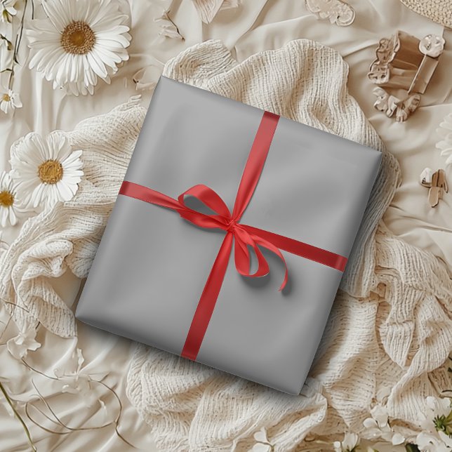 Pewter Metallic Solid Colour | Classic | Elegant Wrapping Paper (Creator Uploaded)