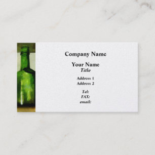 Pewter Mug and Green Bottle - Platinum Business Card