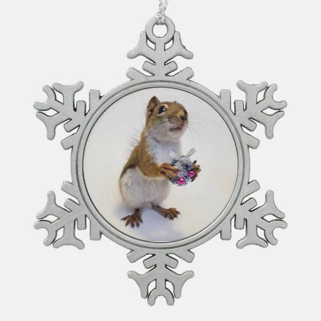 Pewter Rocky Ornament (Front)