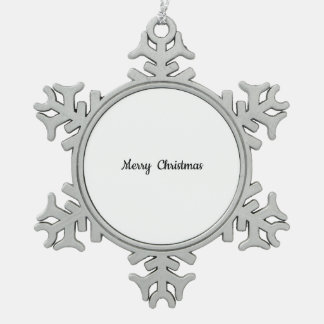 Pewter Snowflake Christmas Ornament