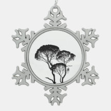 Pewter Snowflake Ornament