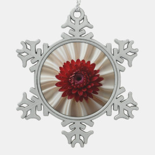 Pewter Snowflake Ornament with Japanase Colours